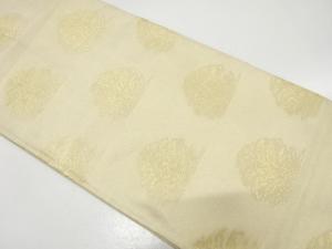 アンティーク　綴れ　草花模様織り出し袋帯（材料）